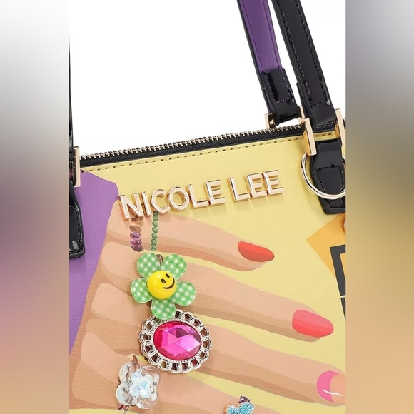 Nicole Lee USA Nail Polish Dome Shoulder Bag